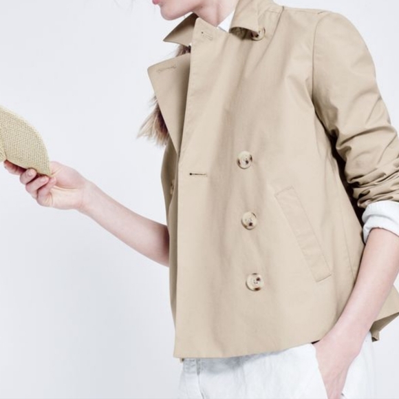 J. CREW | Japanese Poplin Swing Coat - Picture 5 of 13